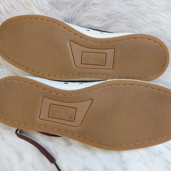 Converse Unisex Brown Leather Lace Up Size Men-10.5 Beautiful all leather . - Picture 8 of 8